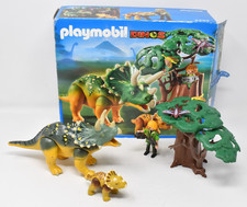 Playmobil Dinos 5234 Green Triceratops Dinosaur Jurassic Set. Figures & Animals