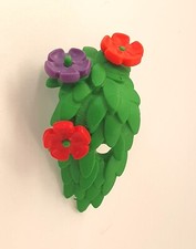 CASCADE VERTE AVEC FLEURS VIOLETTE ET ROUGES POUR SUSPENTE BALCON PLAYMOBIL...