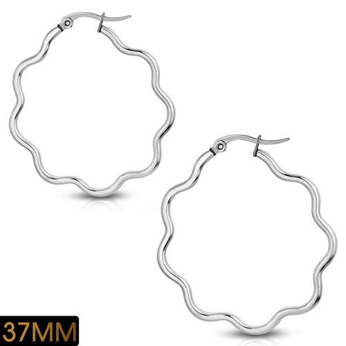 Créoles ondulées mm - 37,