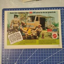 Vintage publicité - french ad - BIG JIM MATTEL - camping car
