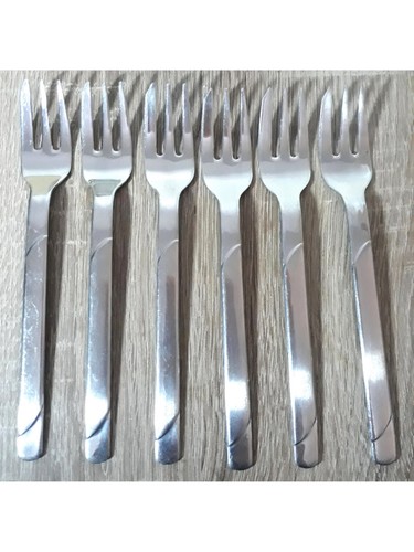 Lot vintage fourches inox - de,