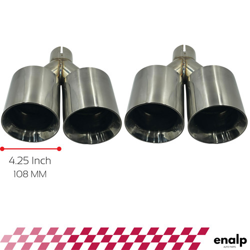 Paire embouts échappement - paire, d'échappement