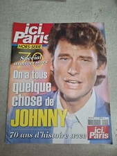 Magazine Ici Paris Johnny Hallyday