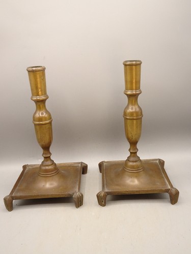 Paire bougeoirs anciens en - bougeoirs,