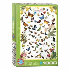 Eurographics Puzzle Papillons, 1000 pièces, 68 x 48 cm, 6000-0077