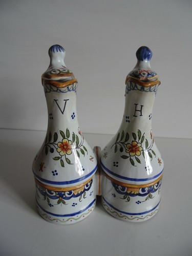 Huilier vinaigrier faience - vinaigrier, en