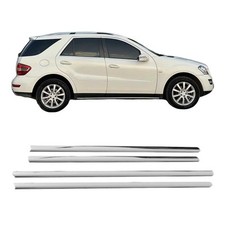 Garniture Baguette de Vitre pour Mercedes Classe ML W164 2005-2011 inox 4Pcs