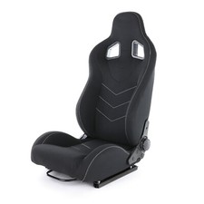 Sport, Ajustement Siège Baquet Semi Tenzo-R 2 Tissu Noir Avec Rails de Guidage