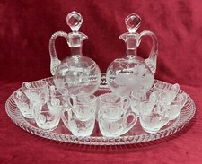 Baccarat sake set - baccarat, shot