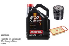 FEBI BILSTEIN Inspection set 5 L Motul 8100 + X-propre 5W30 pour VW Polo 6R 6C.