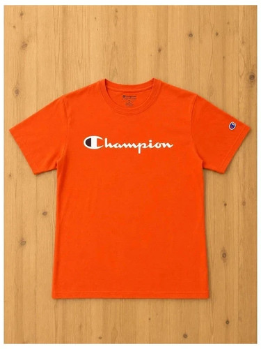 Shirt champion orange logo - t-shirt,