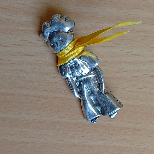 Broche métal argenté - broche,