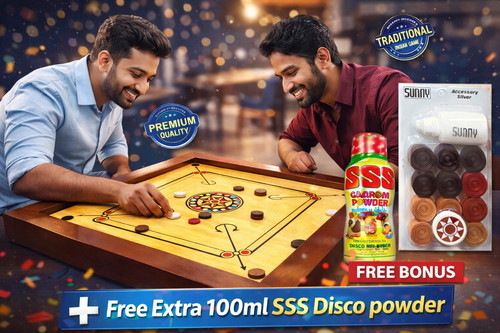 Carrom board pieces striker - board,