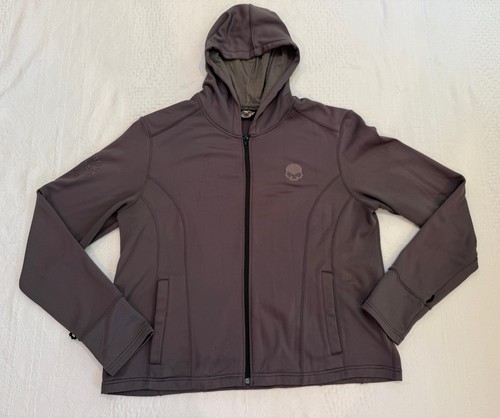 Harley davidson gray - harley-davidson, hooded