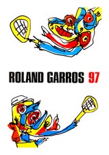 AFFICHE POSTER - TENNIS ROLAND