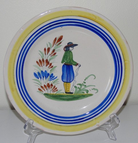Porquier beau assiette en - -,