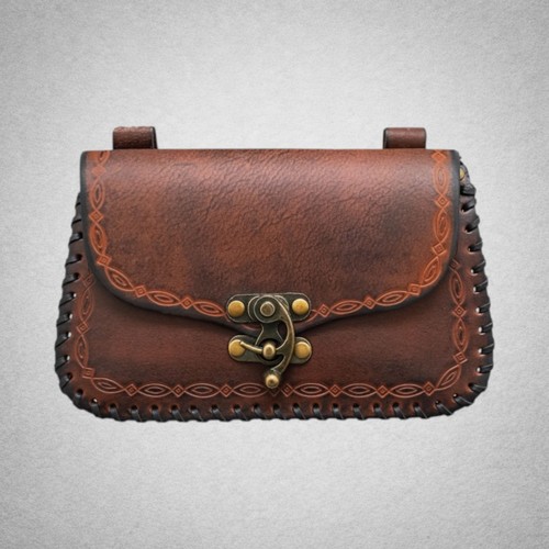 Sac ceinture viking - viking, cuir