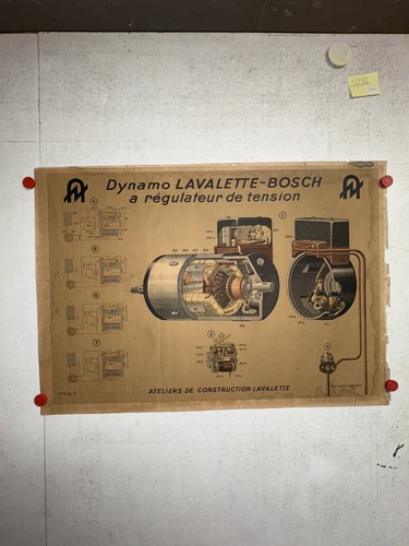 Rare affiche ancienne dynamo - ancienne,