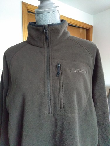 Men columbia brown half zip - brown,