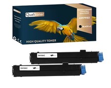 Toners OKI 43979102 Compatible Noir x2 QUALITONER