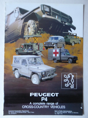 1984 pub peugeot - peugeot, p4