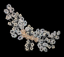 Ensemble de mariage accessoires pour cheveux de mariée à fleurs ethniques...