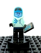 LEGO Hidden Side - JACK DAVIDS LIGHT AQUA HOODIE AND CAP - hs031, set 70427, TBE