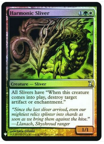 Mtg magic harmonic sliver foil - harmonic,