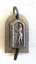 Ancien porte clés quille pendentif service militaire militaire soldat 2é classe