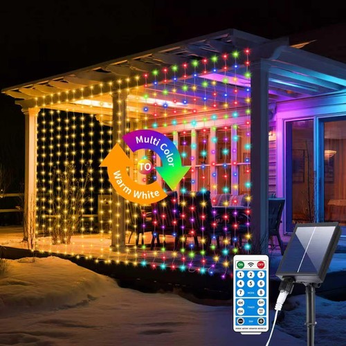 Rideau lumineux solaire - en,