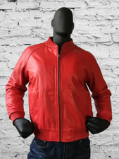 Nouveau Blouson Bomber En Cuir