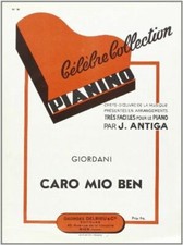 Caro mio ben - Pianino 86 [Partition] Giordani, Giuseppe