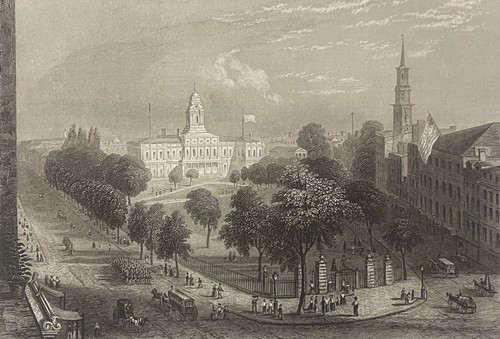 New york etats unis gravure - new, etats-unis