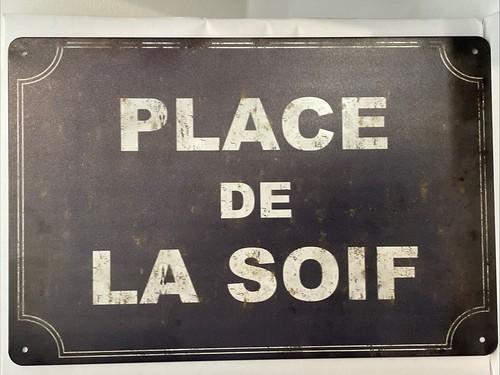 Plaque métallique décorative - plaque,