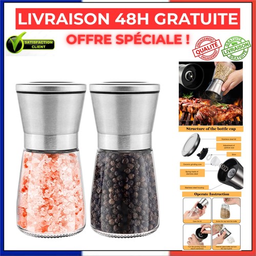 Moulins sel poivre 2 - sel,