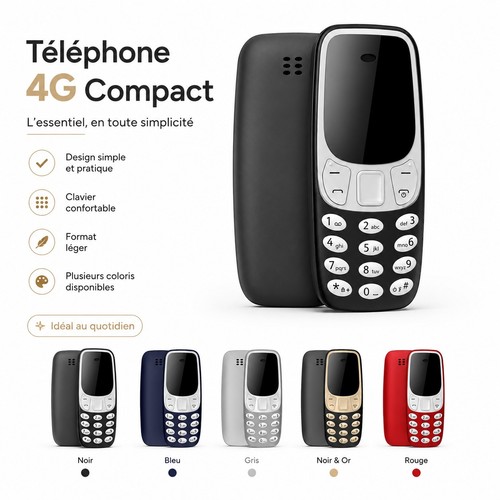 Téléphone mini touche 4g - téléphone,
