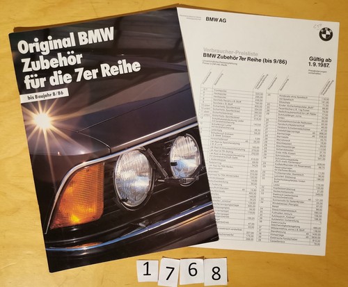 Bmw série e23 accessoires - série,