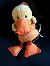 S5- DOUDOU PELUCHE HOCHET LILLIPUTIENS  NICKY LE CANARD DANSANT VIBRANT  TTBE 