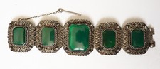 Ancien bracelet argent massif