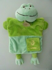 B5. DOUDOU PLAT MARIONNETTE BABY NAT G COMME GRENOUILLE VERT QUASI NEUF*