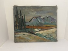 Ancien Tableau Huile Sur Toile a Identifier/Peinture/