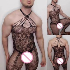 Body résille homme élégant