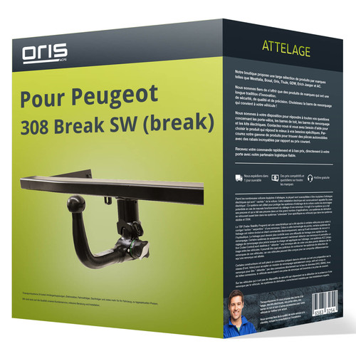 Attelage pour peugeot 308 - attelage,