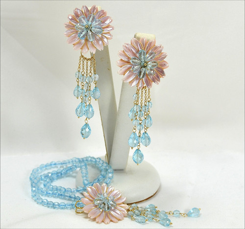 Parure perle rose 30 - parure,