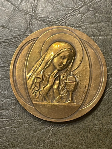 Médaille vierge marie signé - médaille,