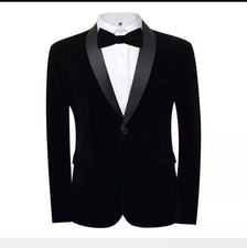 Veste Homme Noir en Velours