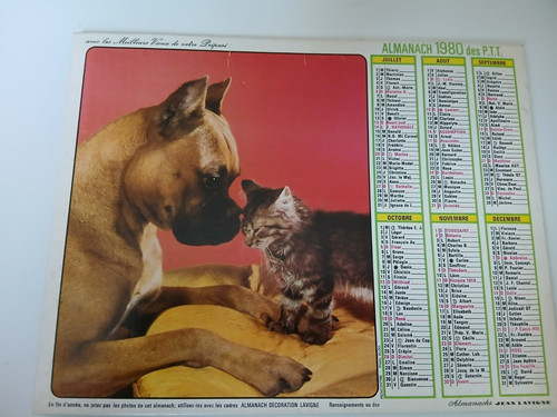 Calendrier almanachs poste - almanachs, la