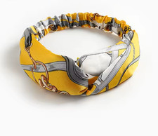 Serre-tête JAUNE BLANC ET