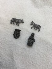 4 Pewter Miniature Figurines