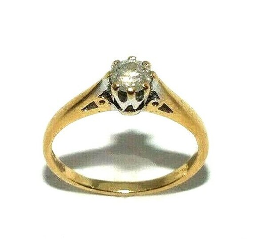 Femmes 18ct jaune bague - femmes,